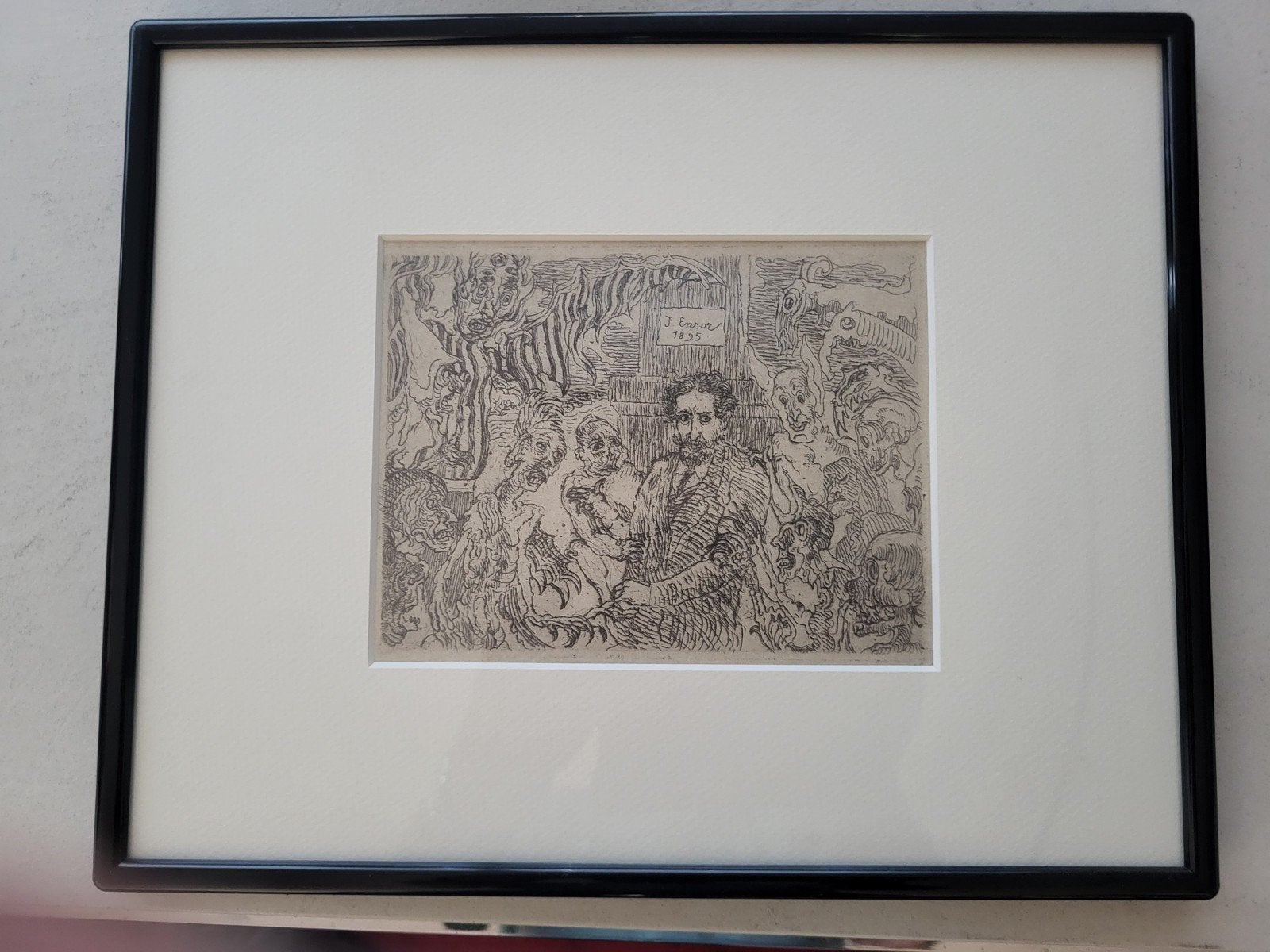 James Ensor Duivels die mij sarren 1895 reproductie, Ophalen of Verzenden