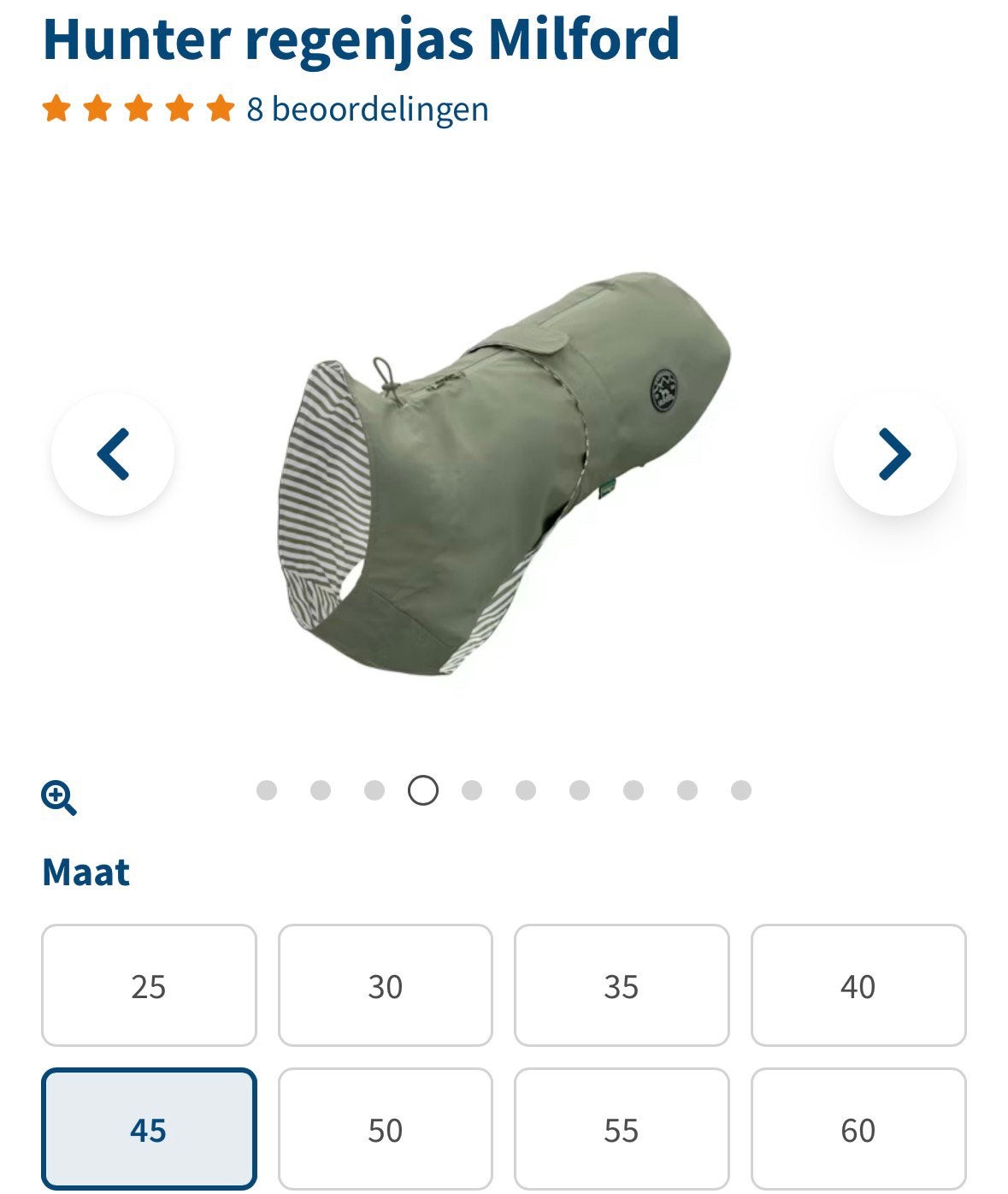 Regenjasje hond maar 45, Dieren en Toebehoren, Hondenkleding, Ophalen of Verzenden, Nieuw