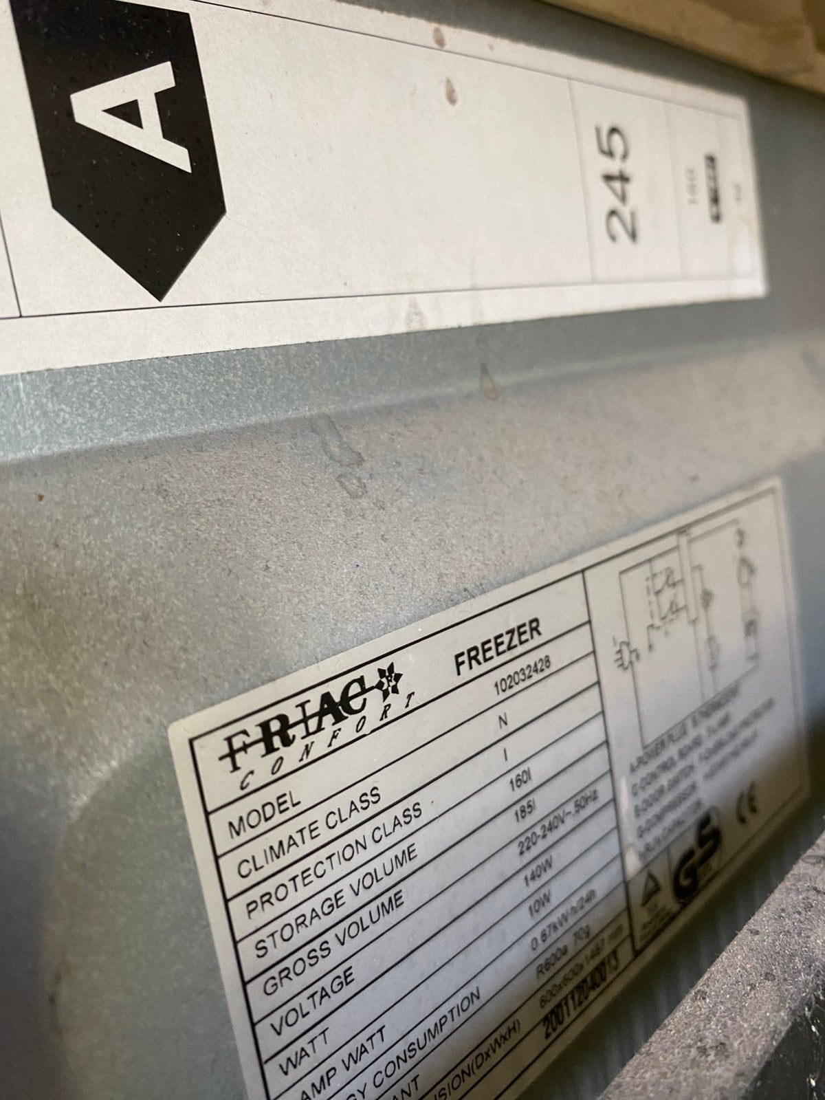 Diepvries FRIAC Confort, Electroménager, Congélateurs, Enlèvement, Utilisé