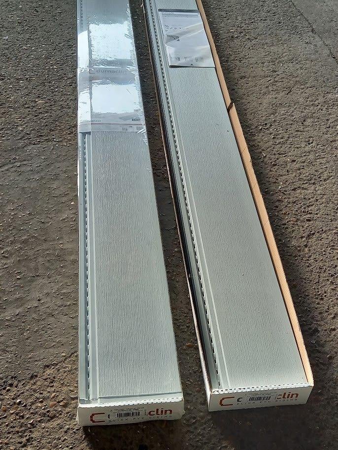 4,43 m² Dumaclin pvc planchetten grijs / gevelbekleding, Doe-het-zelf en Bouw, Platen en Panelen, Ophalen, Nieuw, Overige materialen