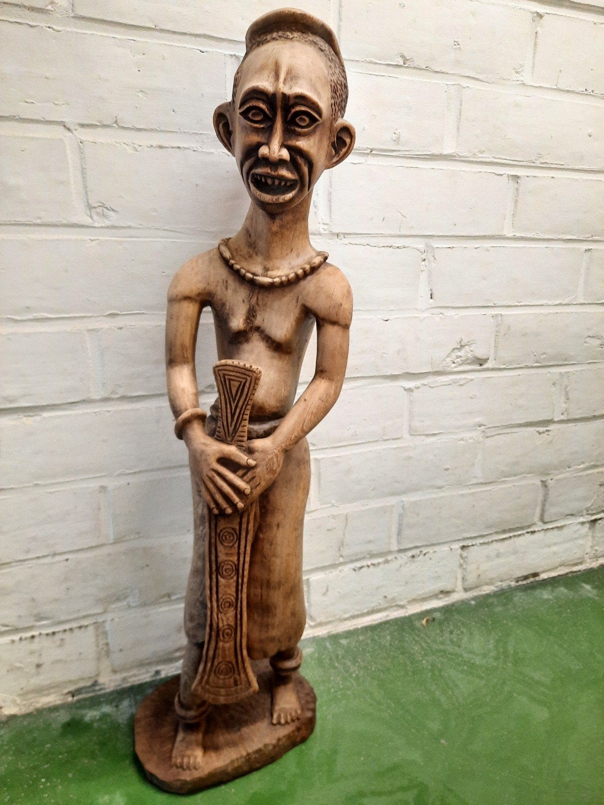 Oud Afrikaans  beeld Yombe Luba Ori Yoruba., Sculpture, Afrique, Enlèvement ou Envoi, Bois