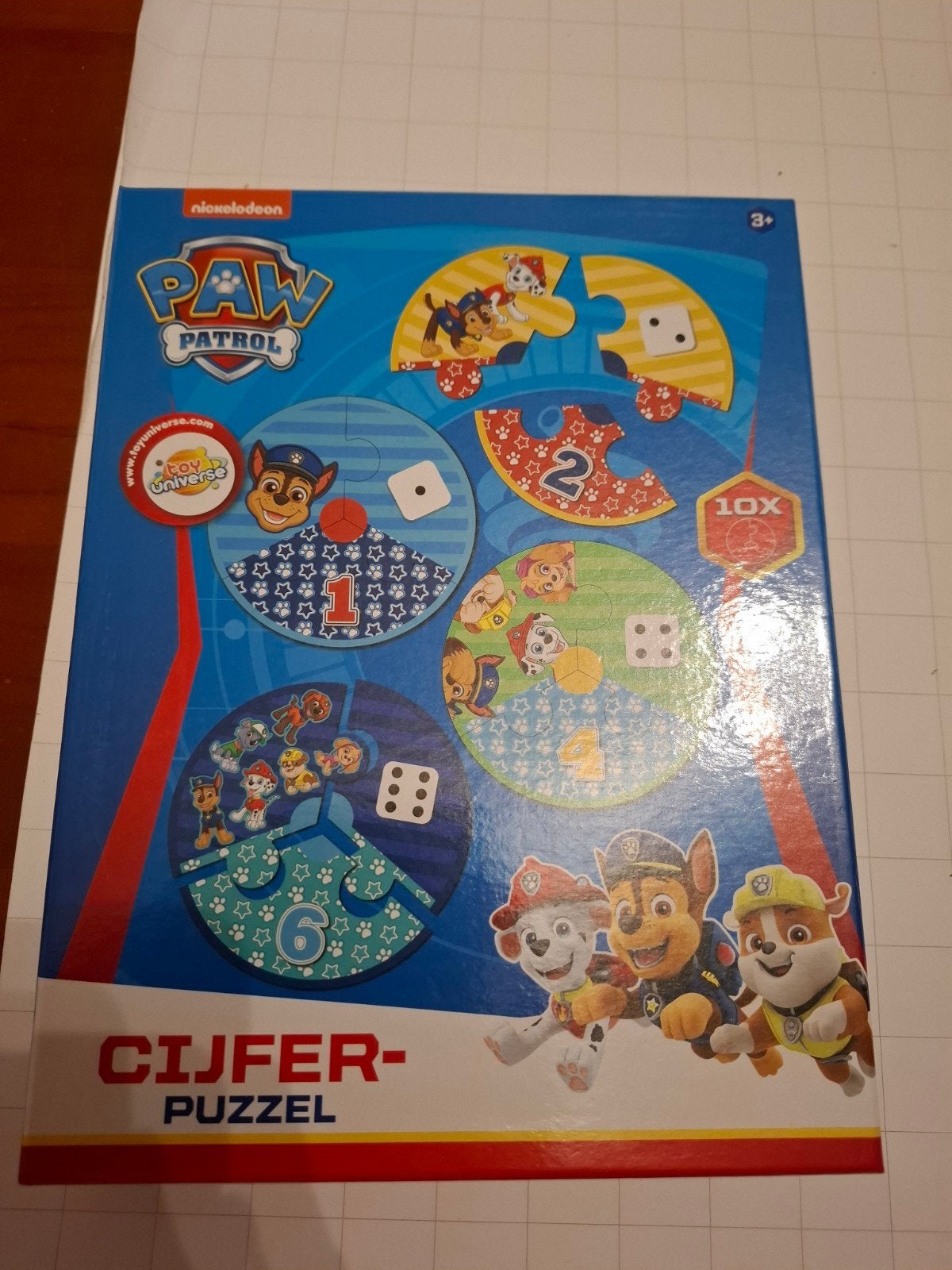 cijferpuzzel paw patrol, Ophalen