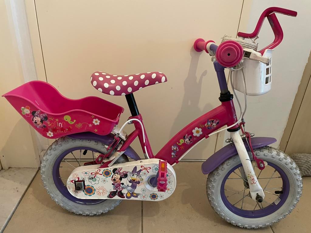 Roze meisjesfiets, Fietsen en Brommers, Fietsen | Kinderfietsjes, Ophalen, Zo goed als nieuw