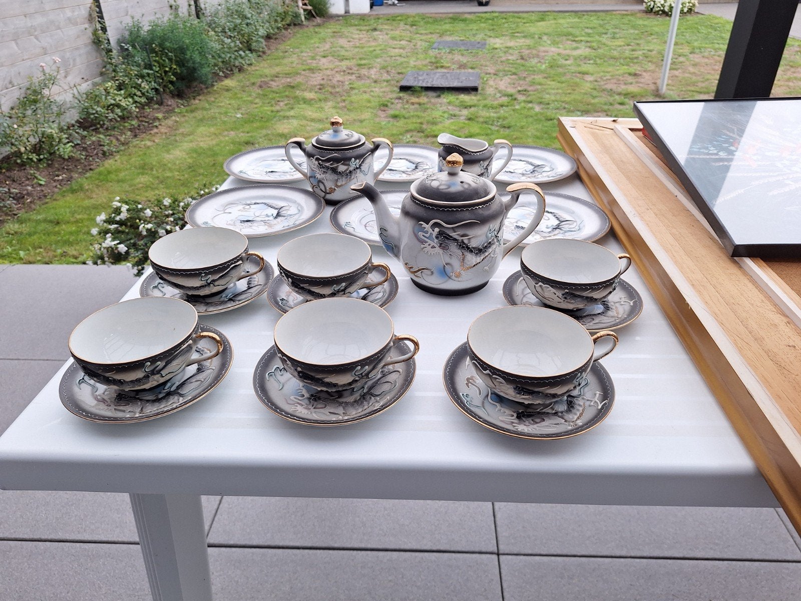 kutani chinees Japans 6delig servies, Antiek en Kunst, Ophalen