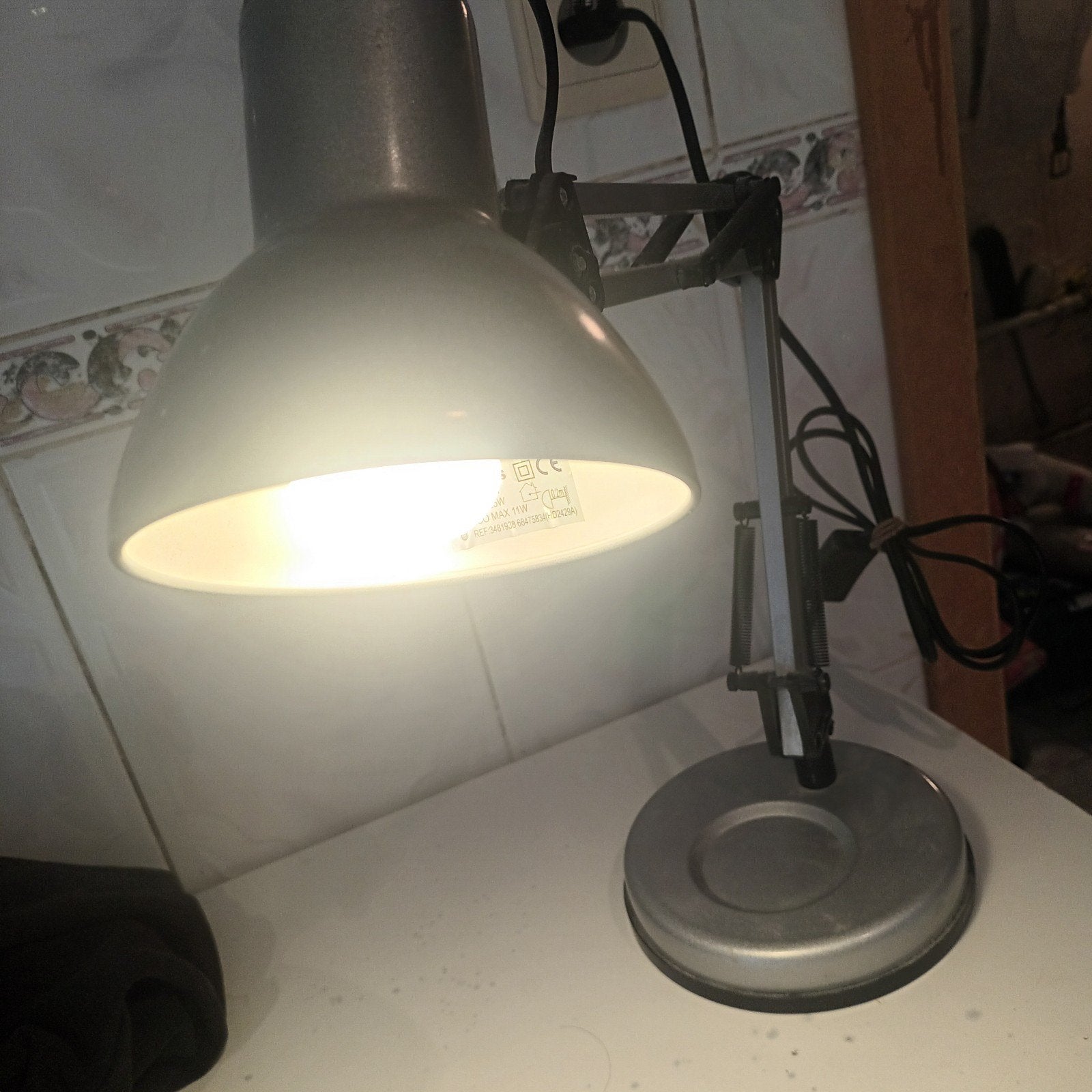 1 Lampe Vintage articulé fonctionne  20€, Enlèvement, Vintage