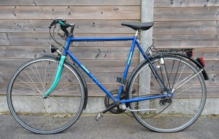 Oude retro racefiets koersfiets, Frein sur jante, Acier, Enlèvement, Utilisé