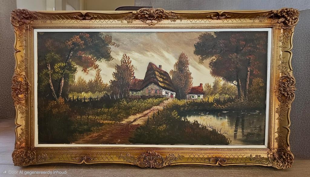 Schilderij olieverf op doek Geuze, Antiek en Kunst, Ophalen