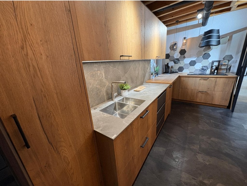 Keuken showroom-model, Neuf, Bois, Brun, Enlèvement