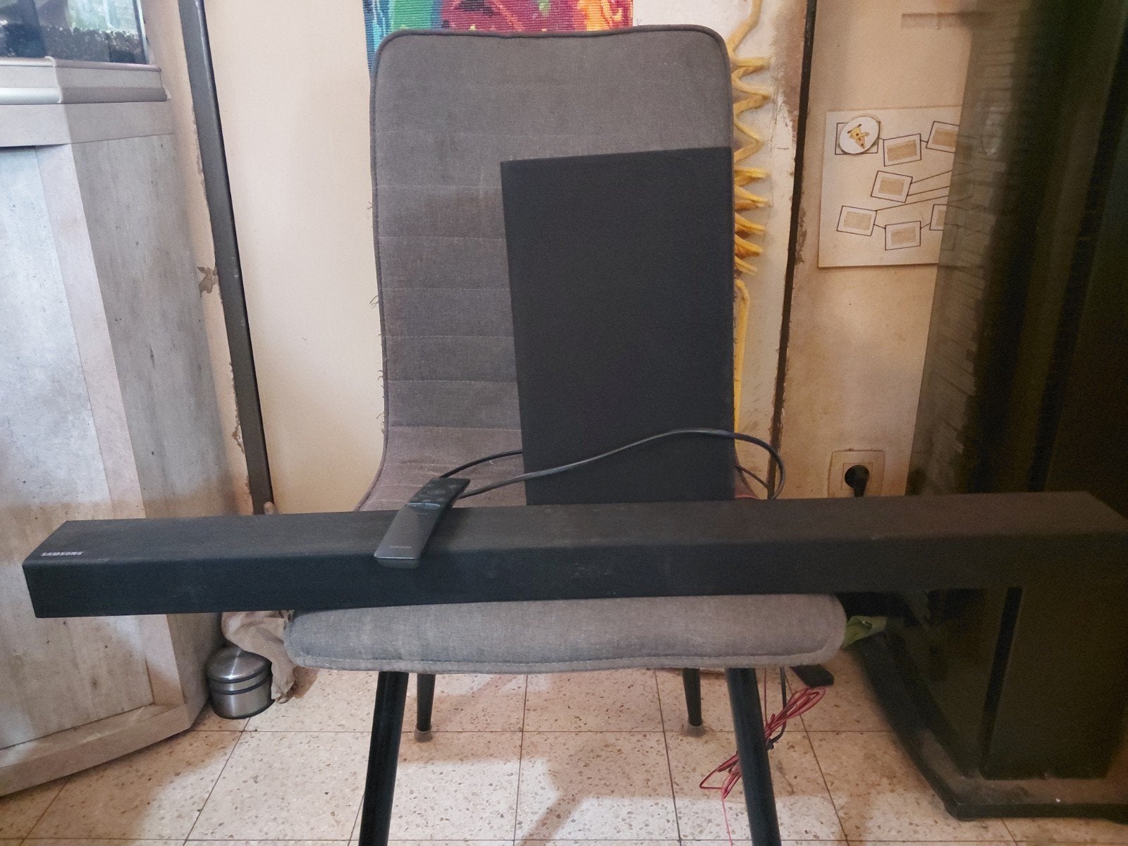 soundbar met woofer Samsung, Audio, Tv en Foto, Ophalen, Bluetooth, Zo goed als nieuw