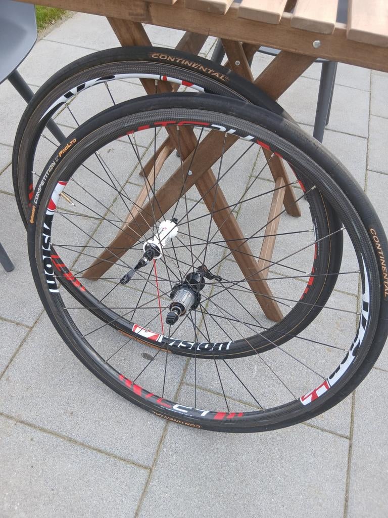 Vision tc24 carbon tube wielen, Ophalen