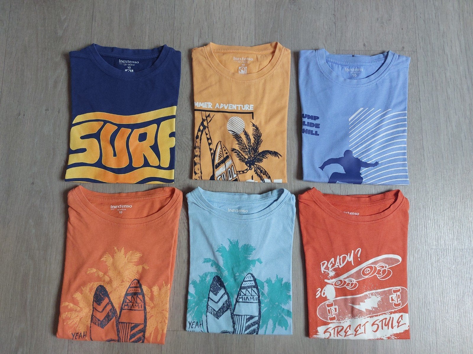 Set 6 t-shirts maat 10 jaar, Enfants & Bébés, Enlèvement ou Envoi, Comme neuf, Garçon, Chemise ou À manches longues