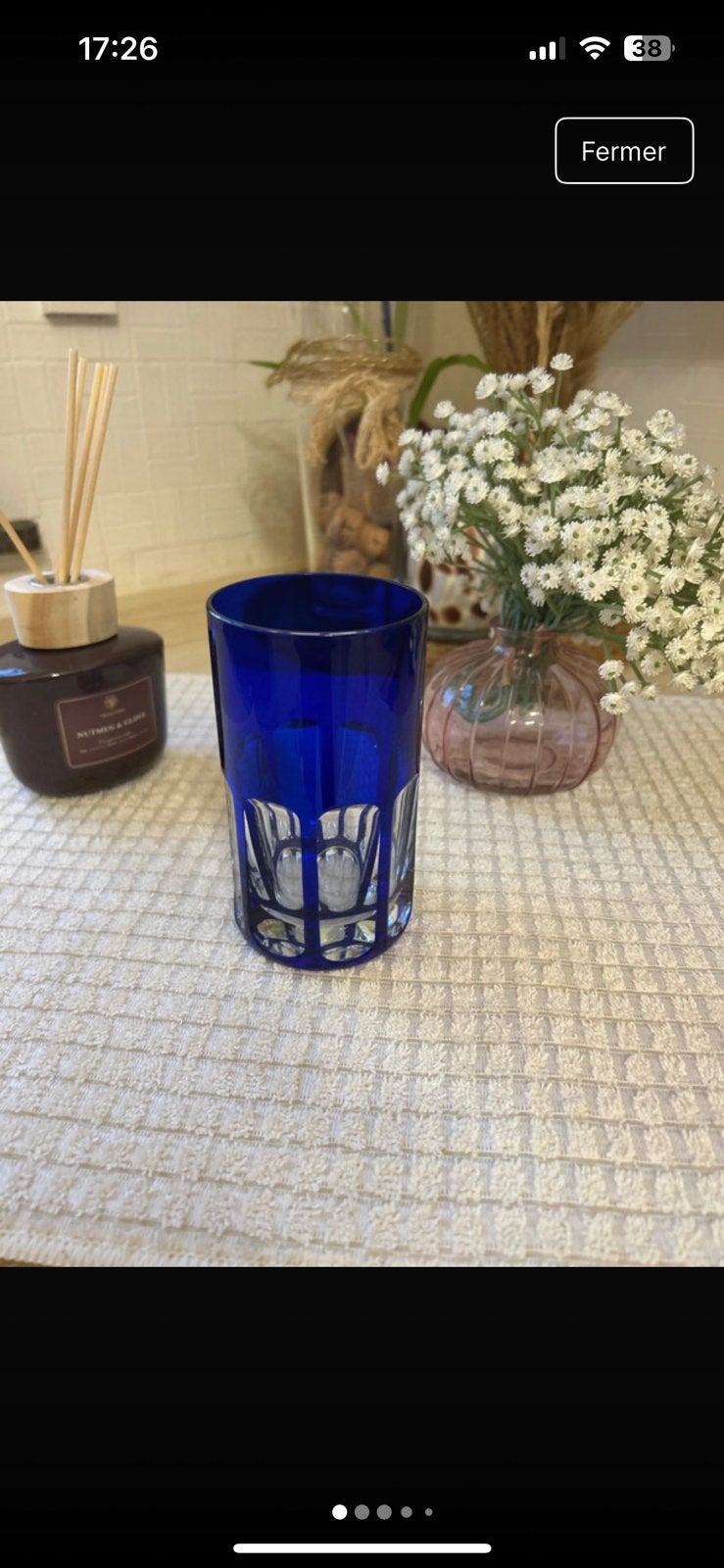 Vase hermes, Sur pied, Enlèvement ou Envoi, Verre, Utilisé