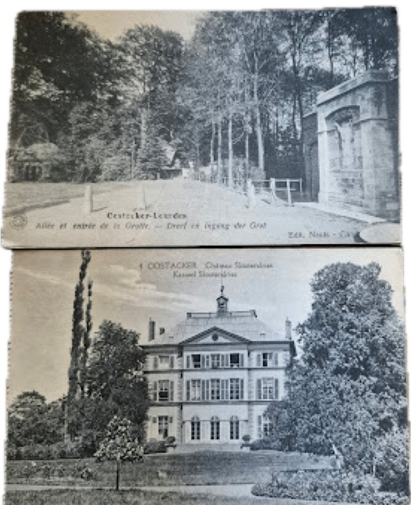 Postkaarten Oostakker (Gent), Ophalen of Verzenden, Voor 1920, Gelopen, Oost-Vlaanderen