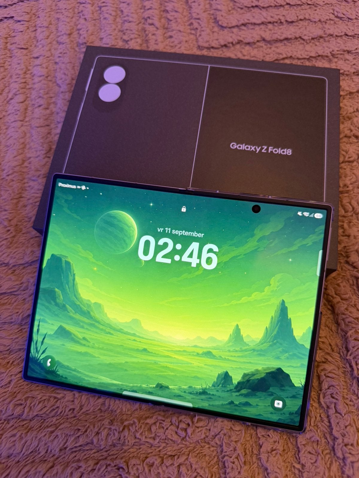 Samsung Galaxy Z Fold 8 Lavender 256GB ***NIEUW***, Paars, Touchscreen, Nieuw, Ophalen of Verzenden
