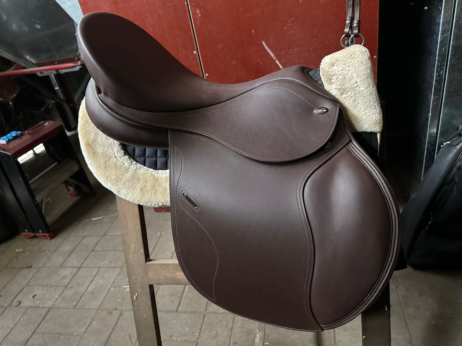 Zadel te koop 18 inch, Dieren en Toebehoren, Ophalen, Zo goed als nieuw, XL (18 inch of meer), Middeldiepe zit