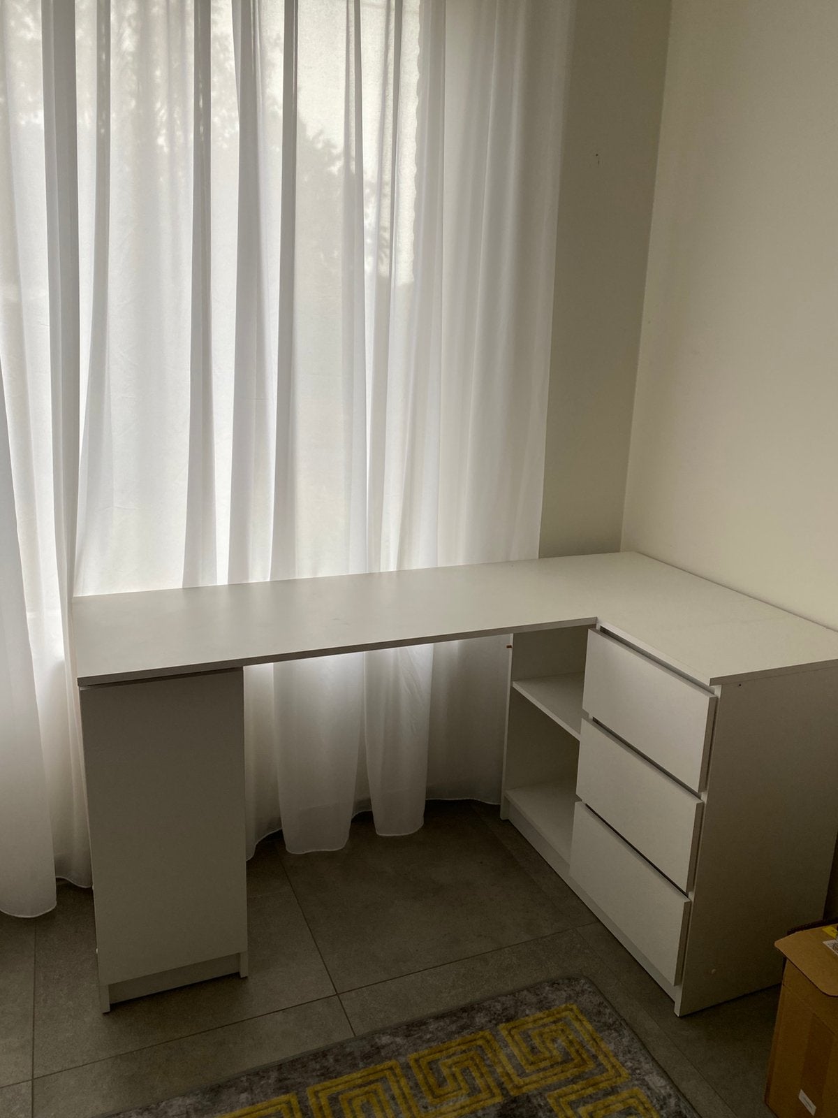 Bureau in L, Maison & Meubles, Bureaux, Enlèvement, Comme neuf