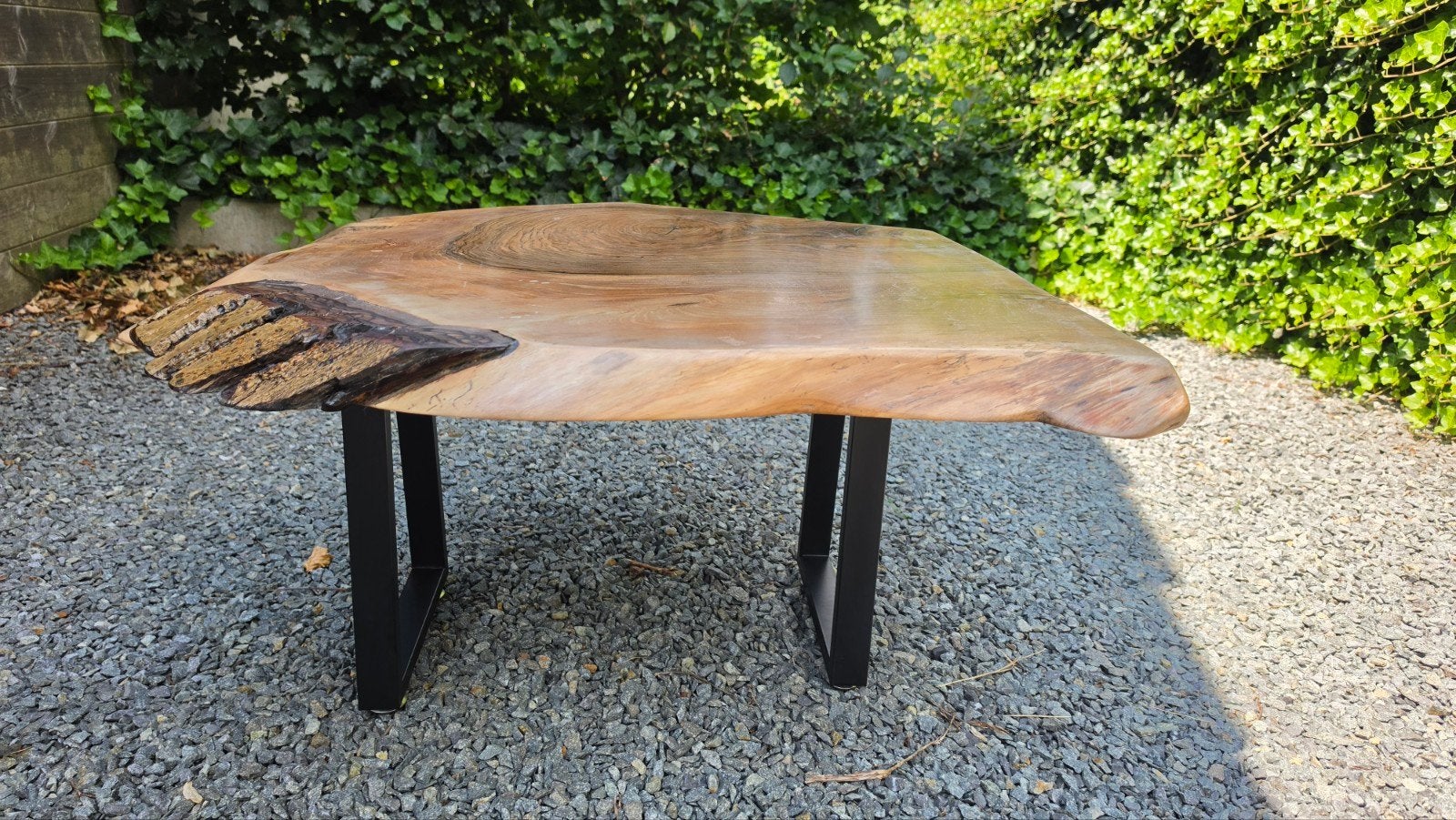 Salontafel boomstam., Ophalen