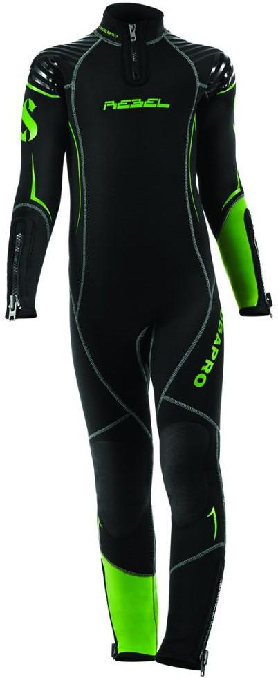 Scubapro Rebel 6mm jeugd Duikpak + vest met kap 5mm, Sports nautiques & Bateaux, Plongée, Enlèvement, Comme neuf, Combinaison de plongée