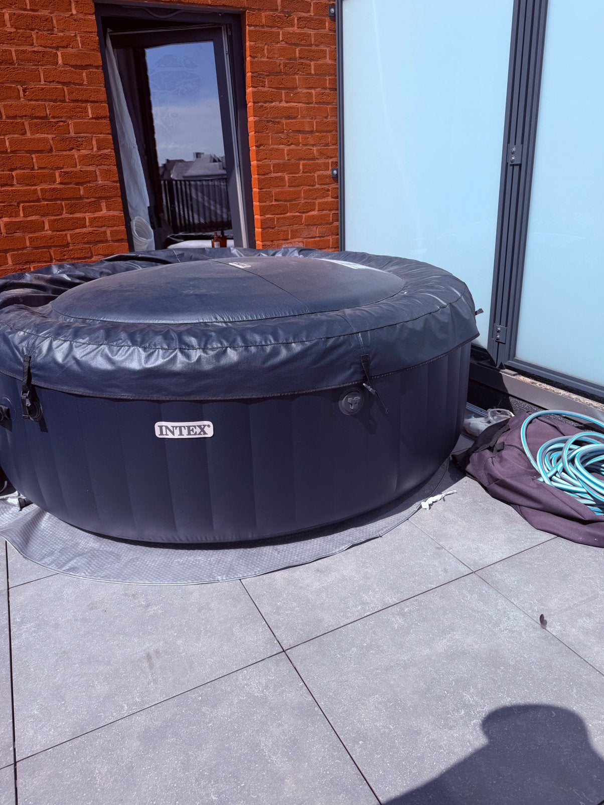 Intex jacuzzi, Jardin & Terrasse, Bains à remous et Spas, Enlèvement, Comme neuf, Gonflable