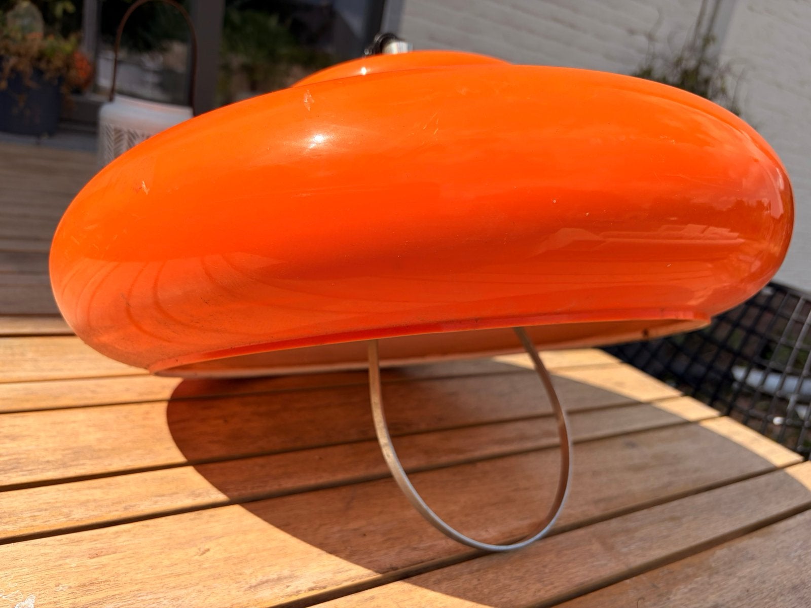 Vintage ufo lamp, Ophalen, Gebruikt, Verstelbaar, Jaren 70