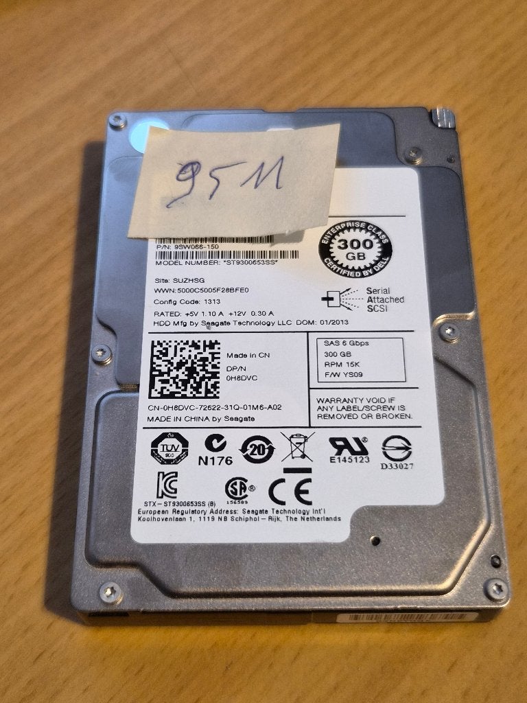 Seagate ST9300653SS SAS 300GB 2.5inch Harde schijf, Computers en Software, Intern, Gebruikt, SAS, Server