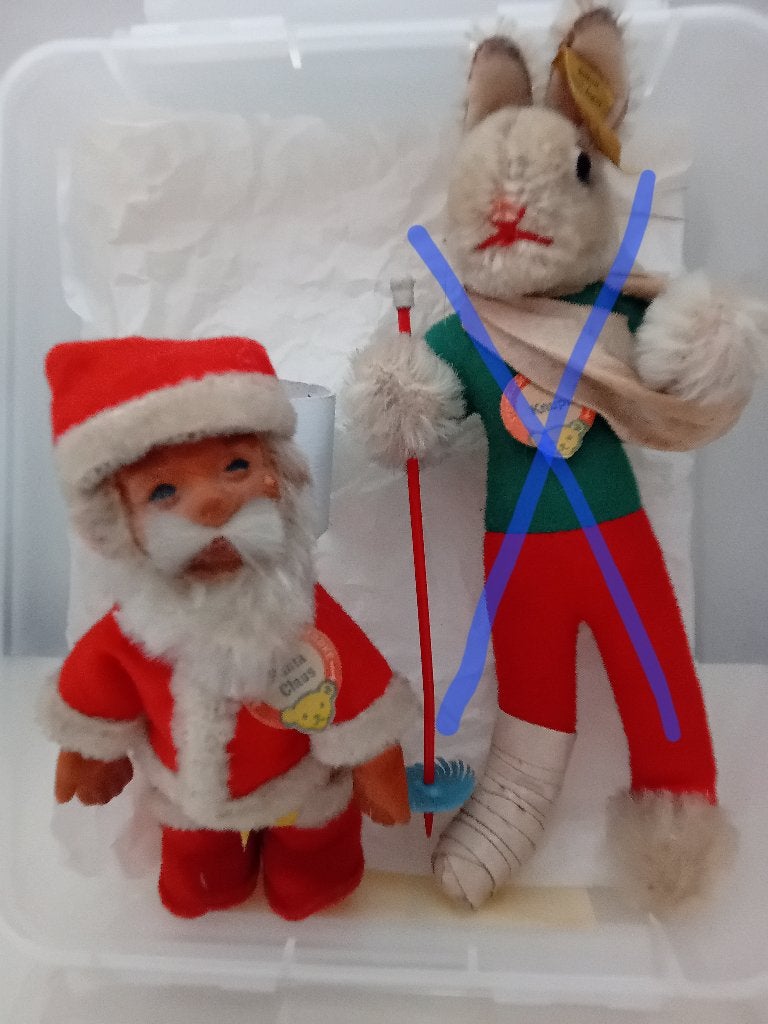 Steiff, le Père Noël et Knupfi, Collections, Ours & Peluches, Enlèvement ou Envoi, Steiff
