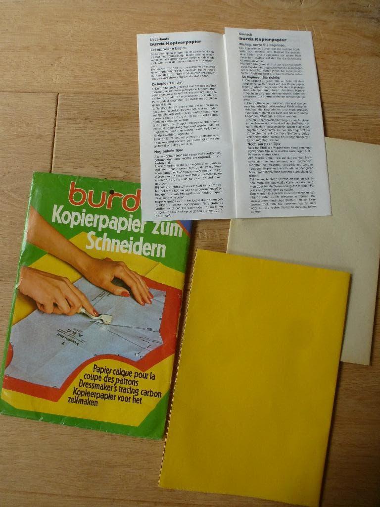 BURDA   KOPIERPAPIER VOOR PATRONEN, Hobby en Vrije tijd, Kledingpatronen, Ophalen of Verzenden, Gebruikt, Burda