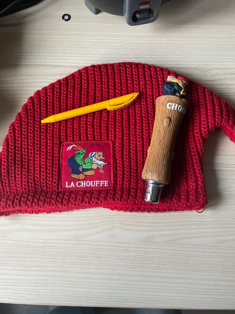 Te koop la chouffe, Verzamelen, Biermerken, Ophalen, Zo goed als nieuw