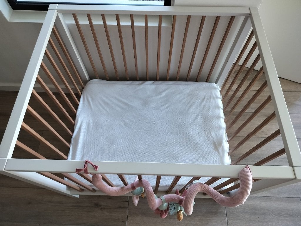 Quax Babybox Nordic White Naturel, Ophalen, Zo goed als nieuw, Rechthoekig, In hoogte verstelbaar