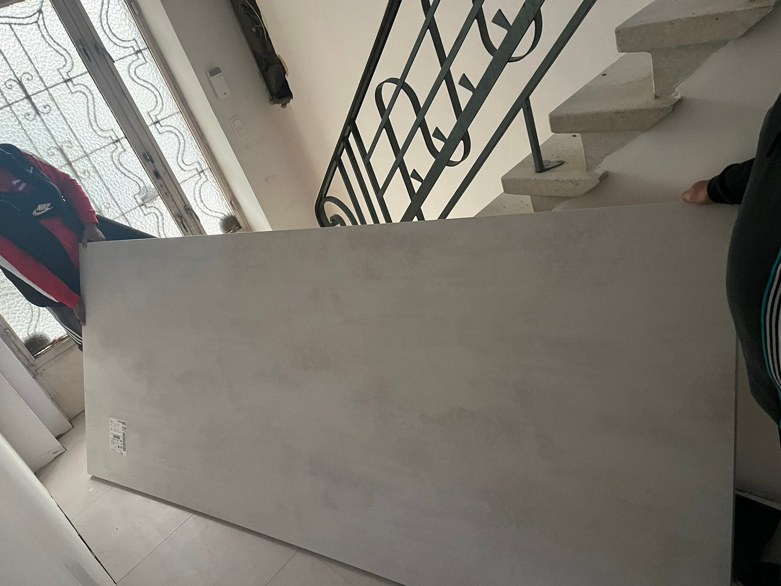 Ixina werkblad met wit betonnen decor, Ophalen, Nieuw