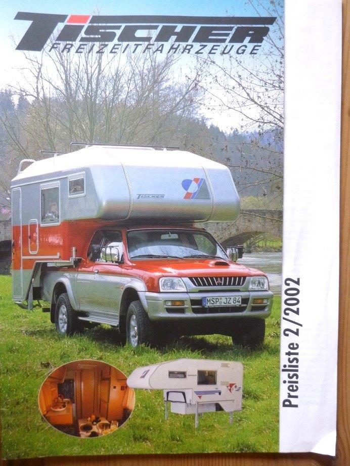 Tischer Opzetcampers, Brochure 2002 + Prijslijst, Caravans en Kamperen, Verzenden, Gebruikt