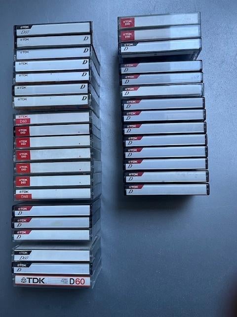 46 Sony HF en TDK D normal position audio cassettes, Verzenden, Gebruikt, 26 bandjes of meer