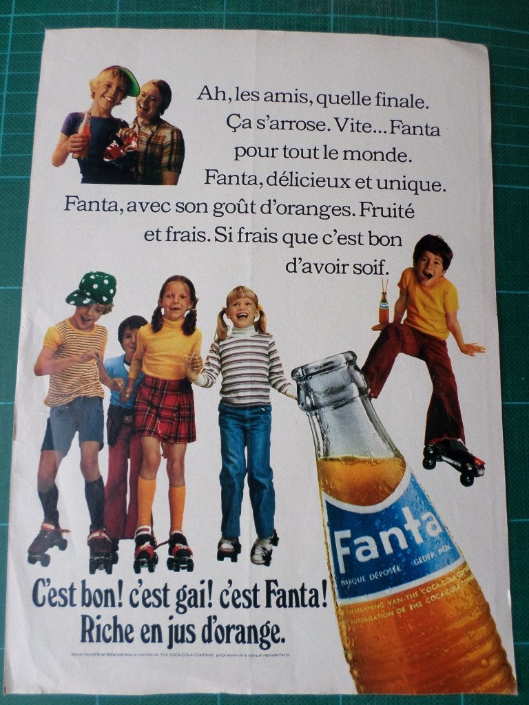 Fanta - 3 publicités papier - 1974, Collections, Marques & Objets publicitaires, Enlèvement ou Envoi, Utilisé, Autres types