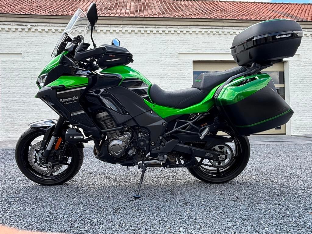 Kawasaki versys 1000 groen met kofferset, Motoren, Motorrijbewijs A, Gebruikt, Particulier, 1000 cc
