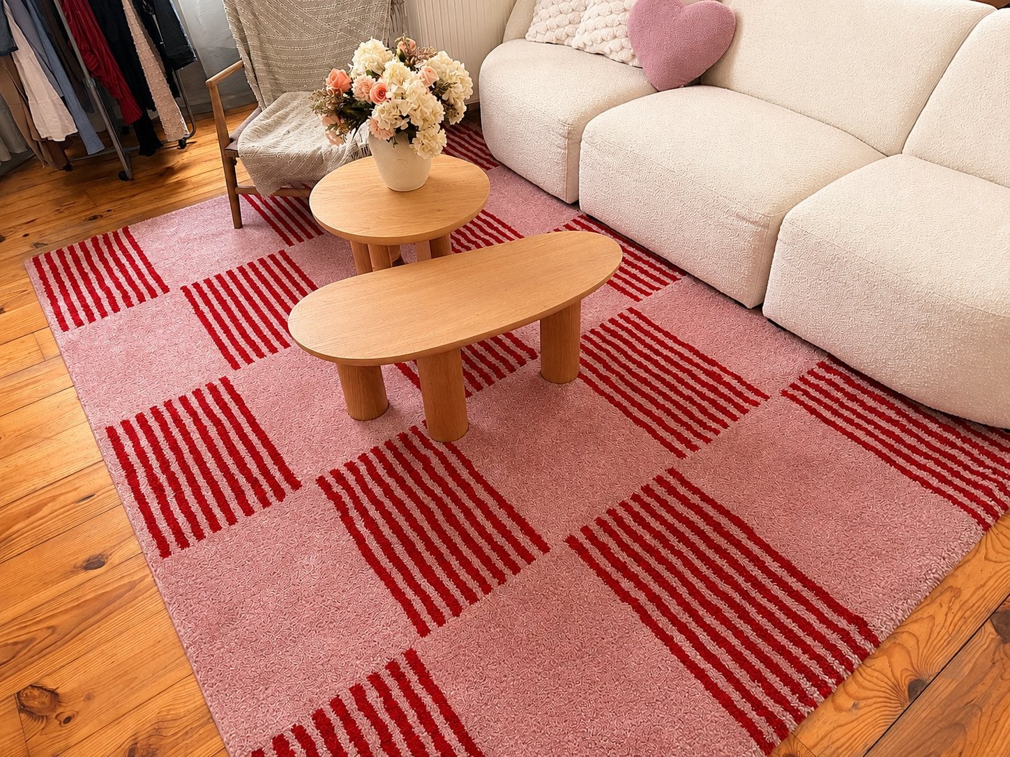 Mooi tapijt 300x200cm in uitstekende staat, Ophalen, Zo goed als nieuw, Rood