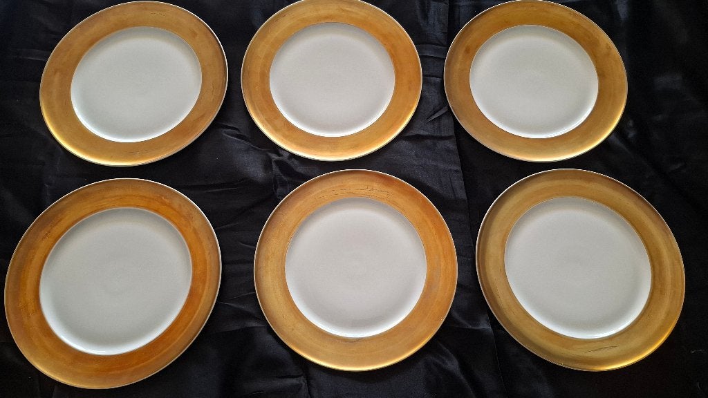 6 Arzberg borden met gouden rand, Ophalen, Arzberg, Bord(en)