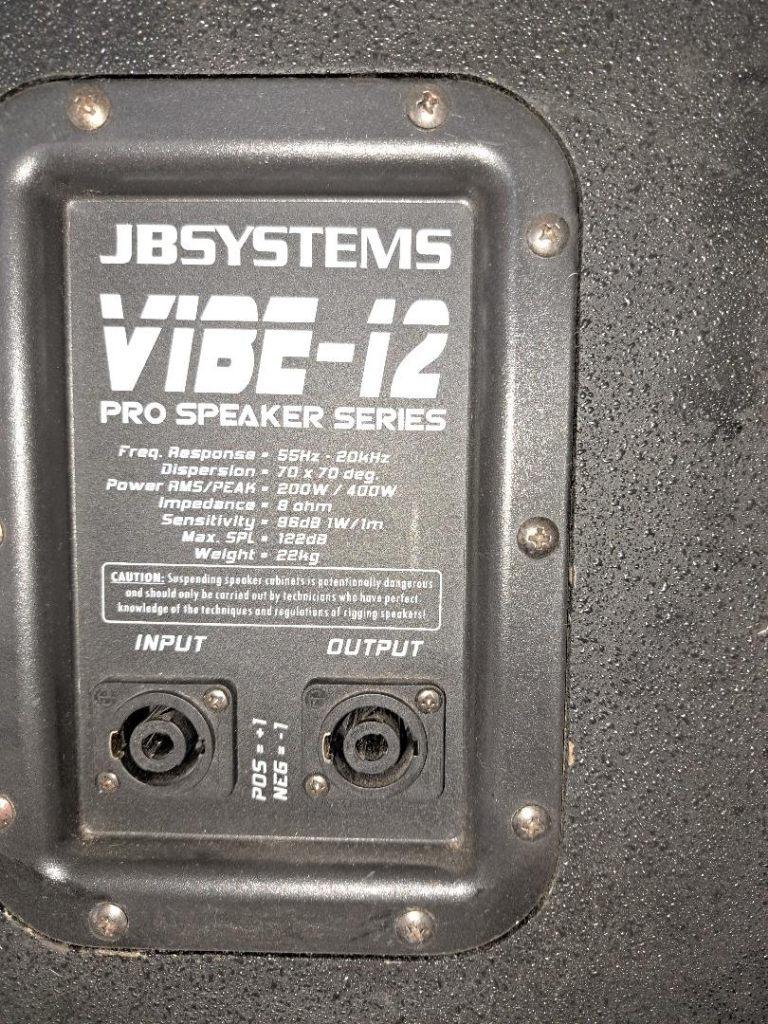 Luidsprekers JB Systems, Audio, Tv en Foto, Luidsprekerboxen, Gebruikt, Front, Rear of Stereo speakers, 120 watt of meer, Overige merken