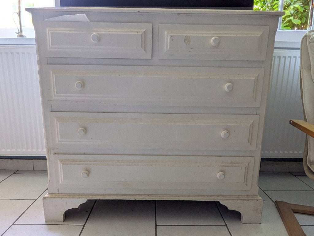 Commode en bois massif du Brésil, 5 tiroirs ou plus, Moins de 100 cm, 100 à 150 cm, Utilisé
