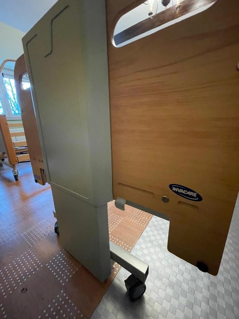 multifunctioneel electrisch hoog-laag bed met zijsponden, Enlèvement, Comme neuf