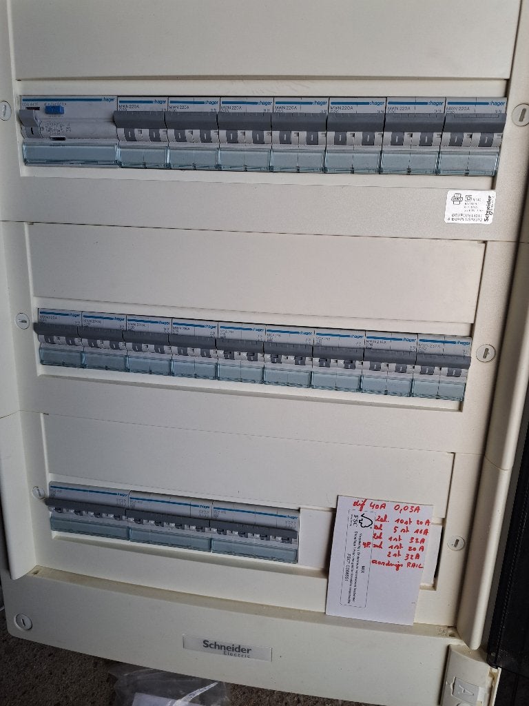 zekeringskast met 3 rijen, Doe-het-zelf en Bouw, Ophalen of Verzenden, Zo goed als nieuw