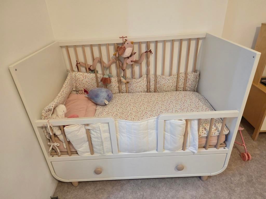 Lit enfant bebe ikea Myllra, Ophalen, Matras