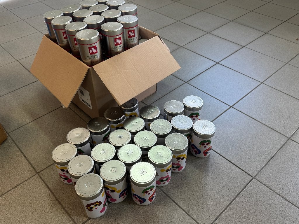 Illy lege Koffie potten 68st, Ophalen, Gebruikt