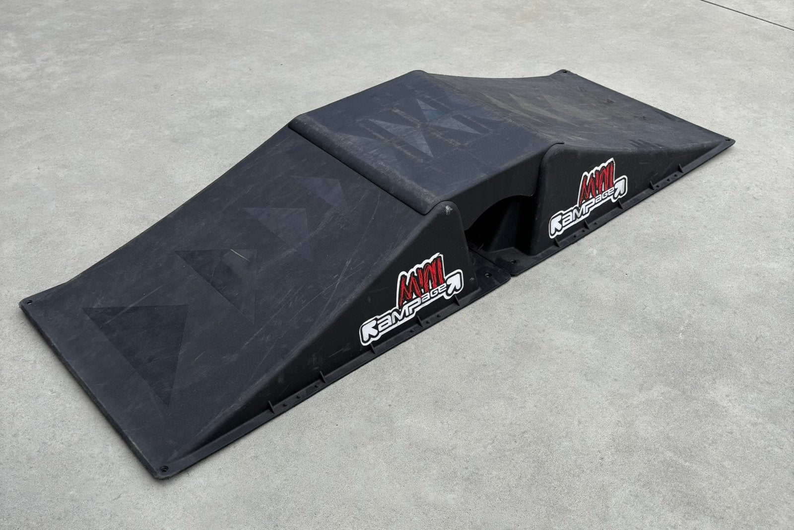 Rampe/rampe de skate double Rampage — skateboard, step, BMX, Enlèvement, Utilisé