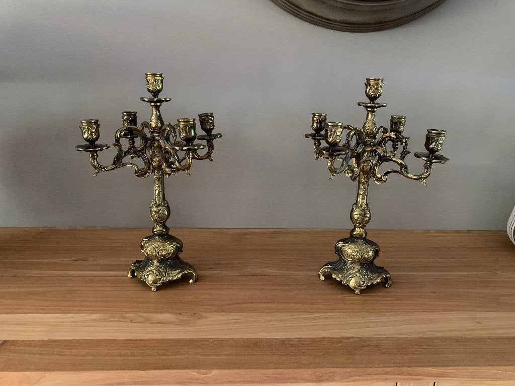 Kandelaars messing, Ophalen