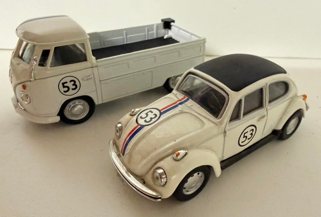 Motormax Volkswagen Beetle Herbie et camionnette T1 n 53, Hobby & Loisirs créatifs, Enlèvement ou Envoi, Utilisé, Voiture, Autres marques
