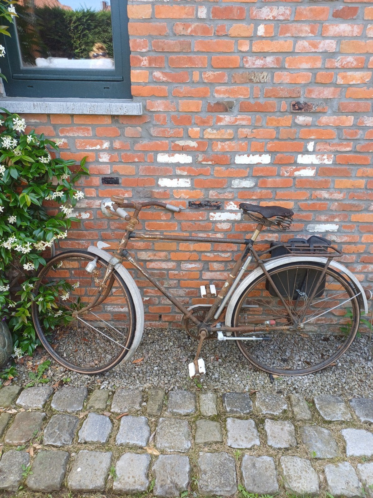 antieke herenfiets, Enlèvement