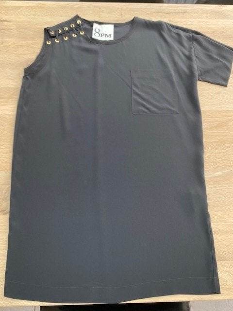 Robe de cocktail noire 8PM (S) — Nouveauté !, Neuf, Enlèvement ou Envoi, Taille 36 (S), Robe de cocktail