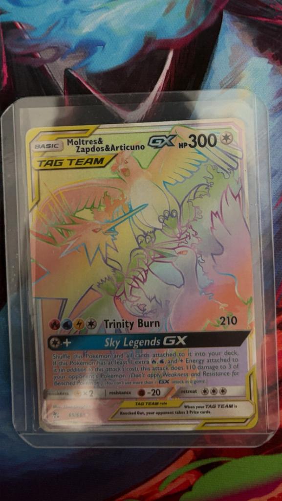 Moltres&zapdos&articuno GX tag team, Hobby en Vrije tijd, Verzamelkaartspellen | Pokémon, Ophalen, Zo goed als nieuw