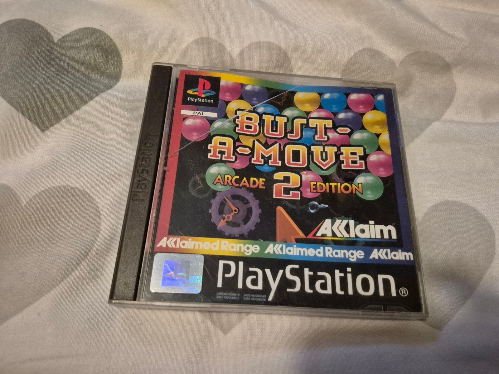ps1 bust a move 2 werkende staat kras op doosje, Games en Spelcomputers, Ophalen of Verzenden