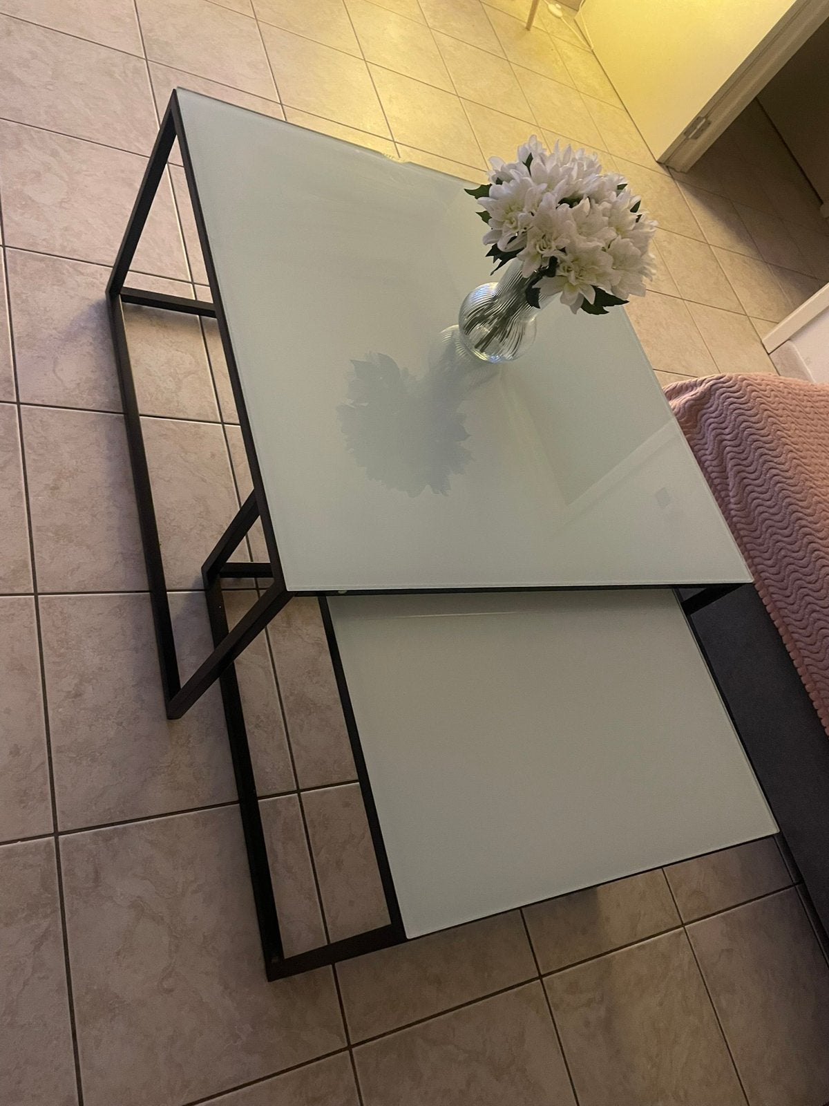 2 tables en verre, Maison & Meubles, Enlèvement, Comme neuf, Verre
